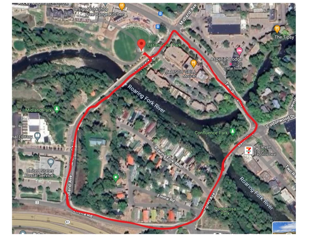 Course Map for Basalt Walk